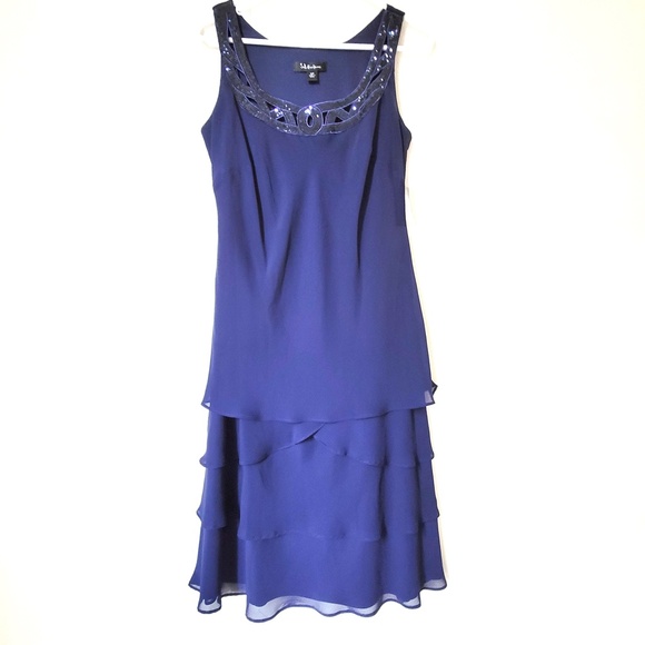 SL Fashions Sequined 2 Piece Dress Size 10P - Picture 1 of 9